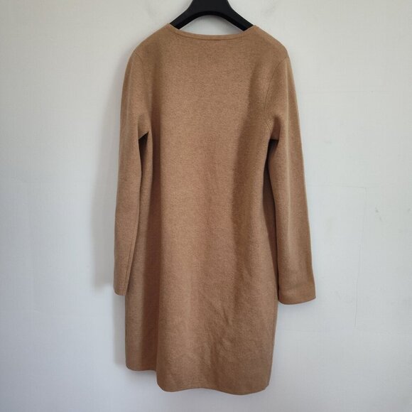 Ladies SZ S J Crew 365 Juliette Camel Sweater-Blazer Duster - Picture 2 of 3